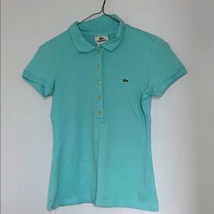 lacoste cyan buttondown